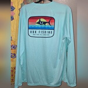Huk Performance Shirt in Aqua